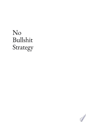 No Bullsh*t Strategy cover