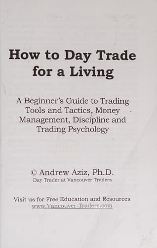 How to Day Trade for a Living cover
