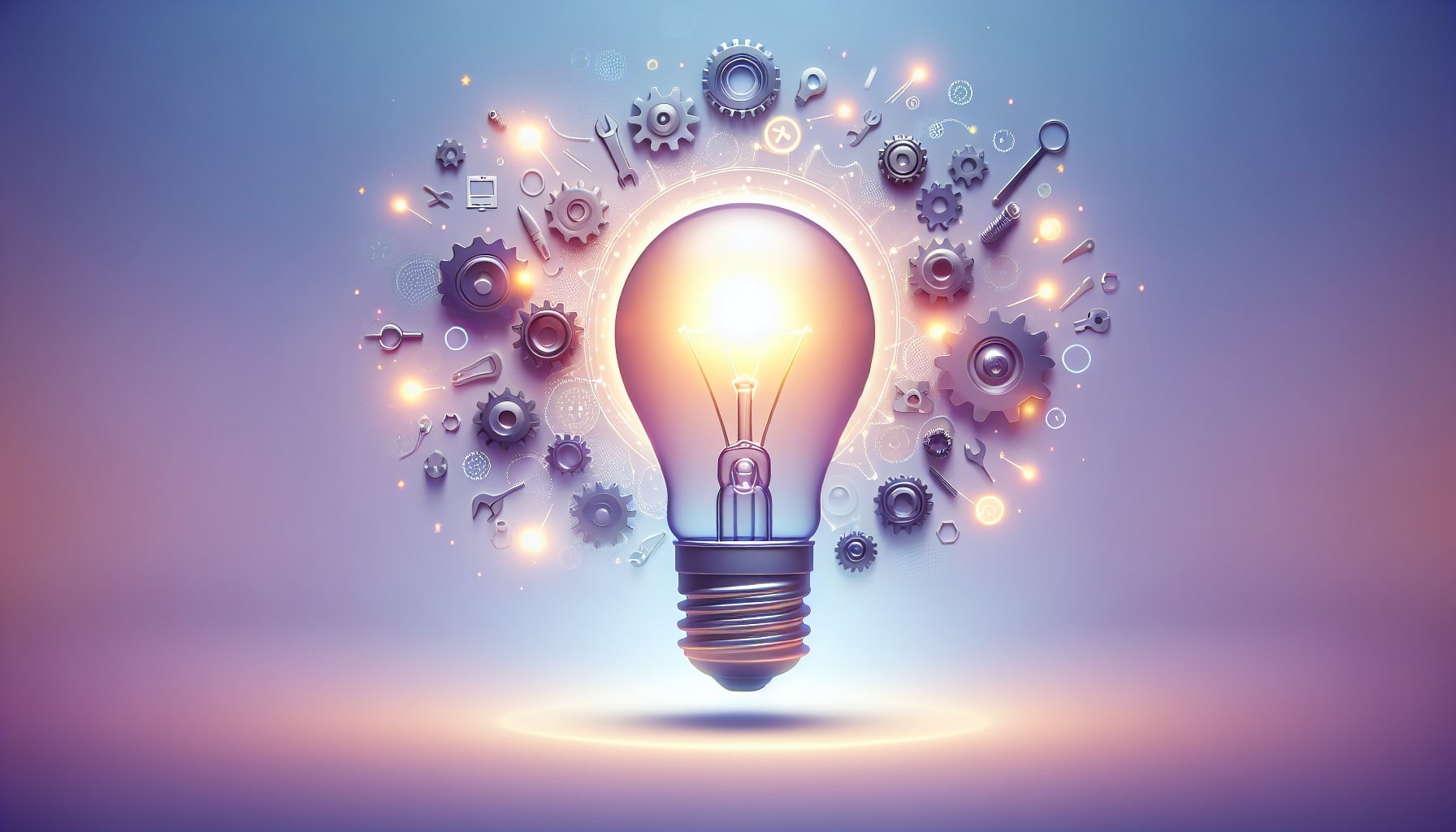 Illustration of light bulb representing creativity and innovation